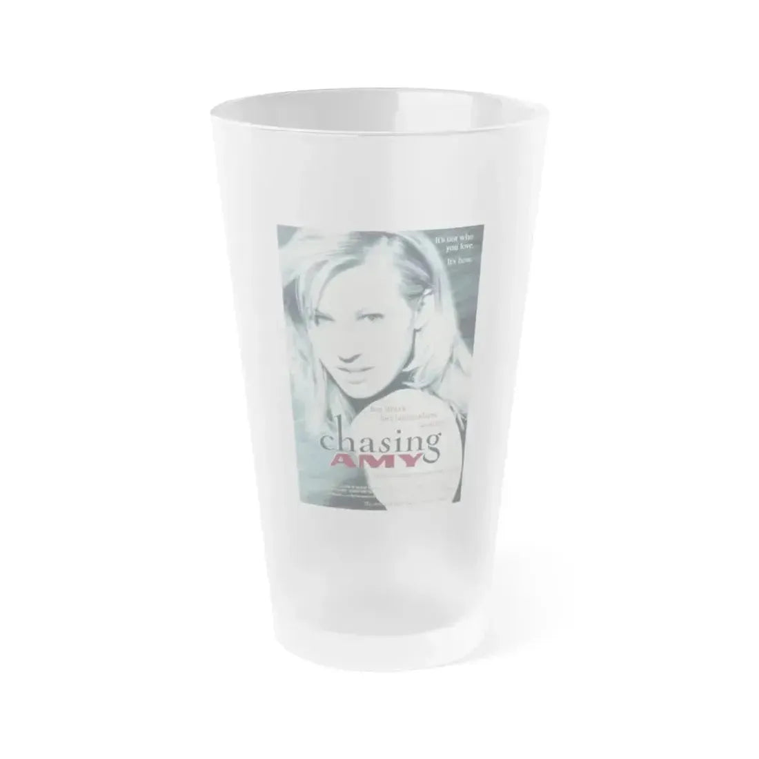 CHASING AMY 1997 Movie Poster - Frosted Pint Glass 16oz 16oz Frosted - Go Mug Yourself