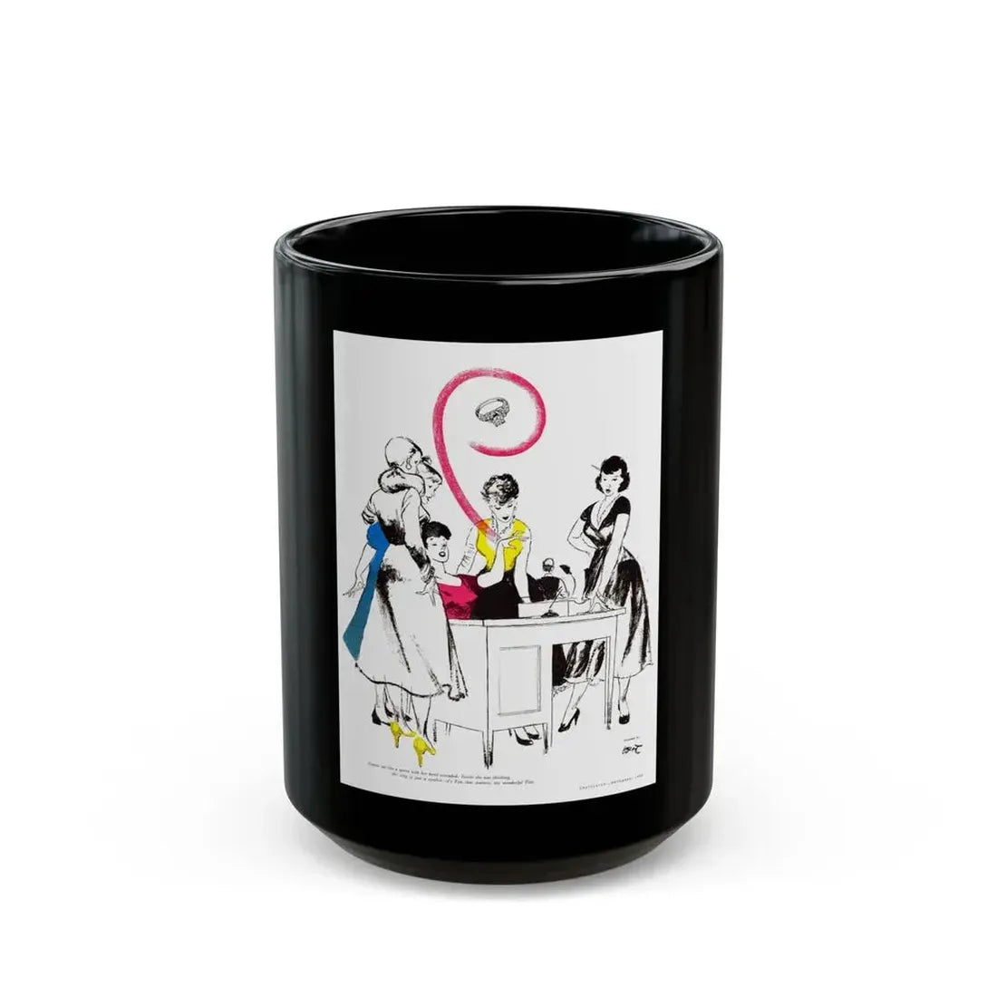 Chatelaine magazine, Nov 1953 - Black Coffee Mug 15oz - Go Mug Yourself