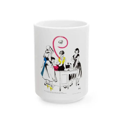 Chatelaine magazine, Nov 1953 - White Coffee Mug 15oz - Go Mug Yourself