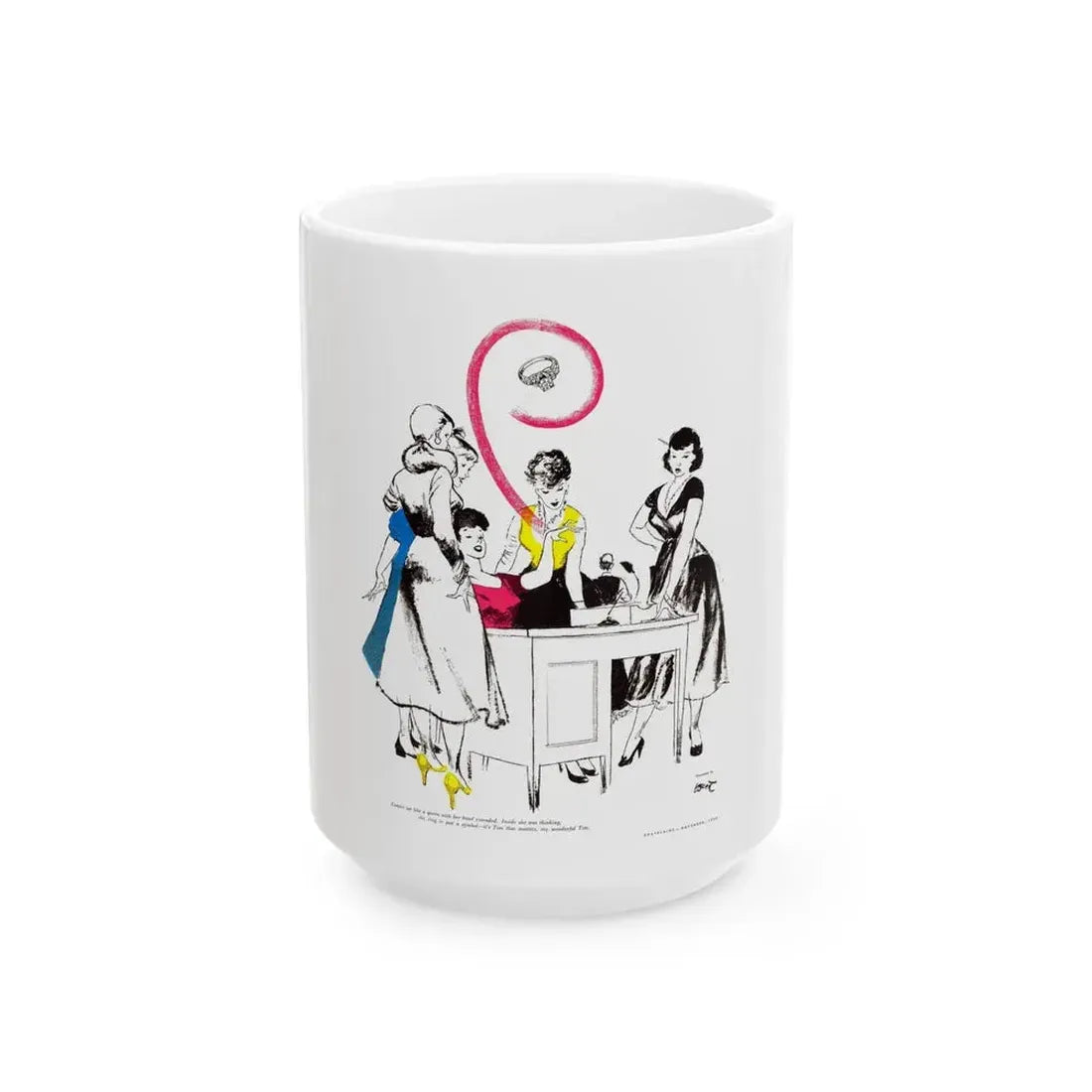 Chatelaine magazine, Nov 1953 - White Coffee Mug 15oz - Go Mug Yourself