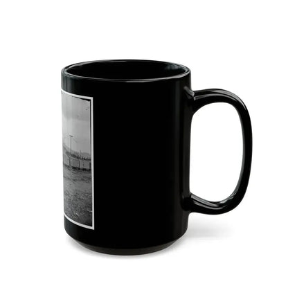 Chattanooga, Tenn. Boxcars And Depot With Federal Cavalry Guard Beyond (U.S. Civil War) Black Coffee Mug - Go Mug Yourself