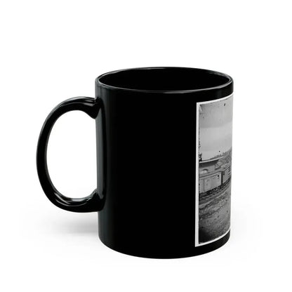 Chattanooga, Tenn. Boxcars And Depot With Federal Cavalry Guard Beyond (U.S. Civil War) Black Coffee Mug - Go Mug Yourself