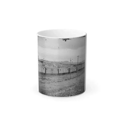Chattanooga, Tenn. Boxcars and Depot With Federal Cavalry Guard Beyond (U.S. Civil War) Color Changing Coffee Mug 11oz Default Title 11oz - Go Mug Yourself