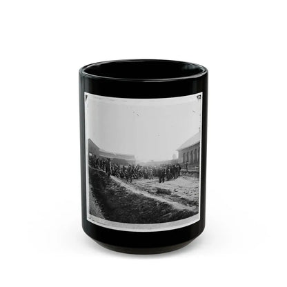 Chattanooga, Tenn. Confederate Prisoners At Railroad Depot (U.S. Civil War) Black Coffee Mug 15oz - Go Mug Yourself