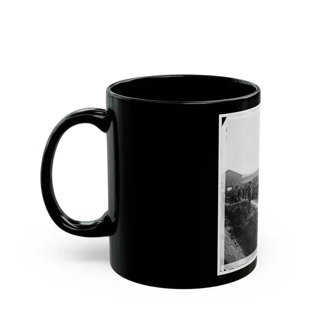 Chattanooga, Tenn. Confederate Prisoners At Railroad Depot (U.S. Civil War) Black Coffee Mug - Go Mug Yourself