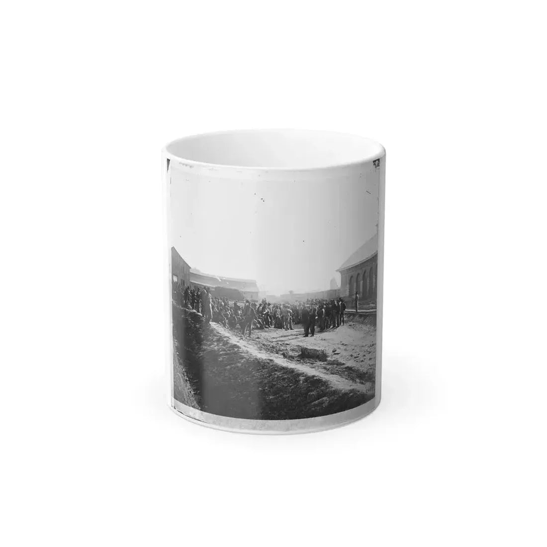 Chattanooga, Tenn. Confederate Prisoners at Railroad Depot (U.S. Civil War) Color Changing Coffee Mug 11oz Default Title 11oz - Go Mug Yourself