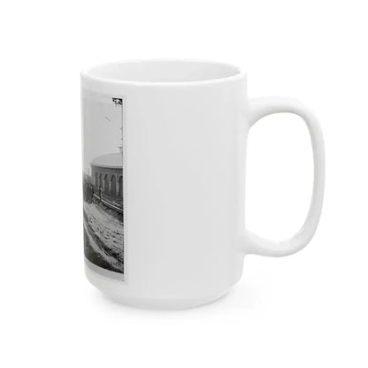 Chattanooga, Tenn. Confederate Prisoners At Railroad Depot (U.S. Civil War) White Coffee Mug - Go Mug Yourself