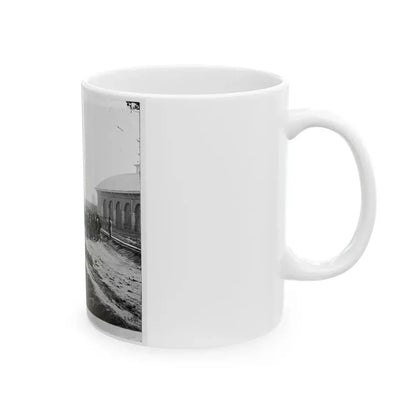 Chattanooga, Tenn. Confederate Prisoners At Railroad Depot (U.S. Civil War) White Coffee Mug - Go Mug Yourself