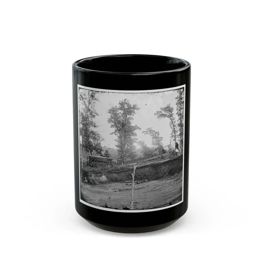 Chattanooga, Tenn., Vicinity. Blockhouse On The Nashville & Chattanooga Railroad (U.S. Civil War) Black Coffee Mug 15oz - Go Mug Yourself
