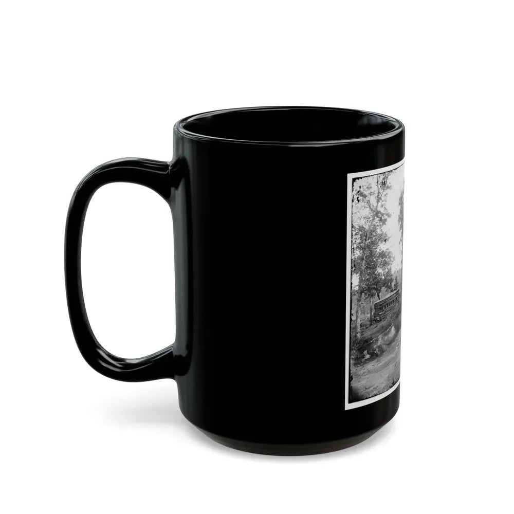 Chattanooga, Tenn., Vicinity. Blockhouse On The Nashville & Chattanooga Railroad (U.S. Civil War) Black Coffee Mug - Go Mug Yourself