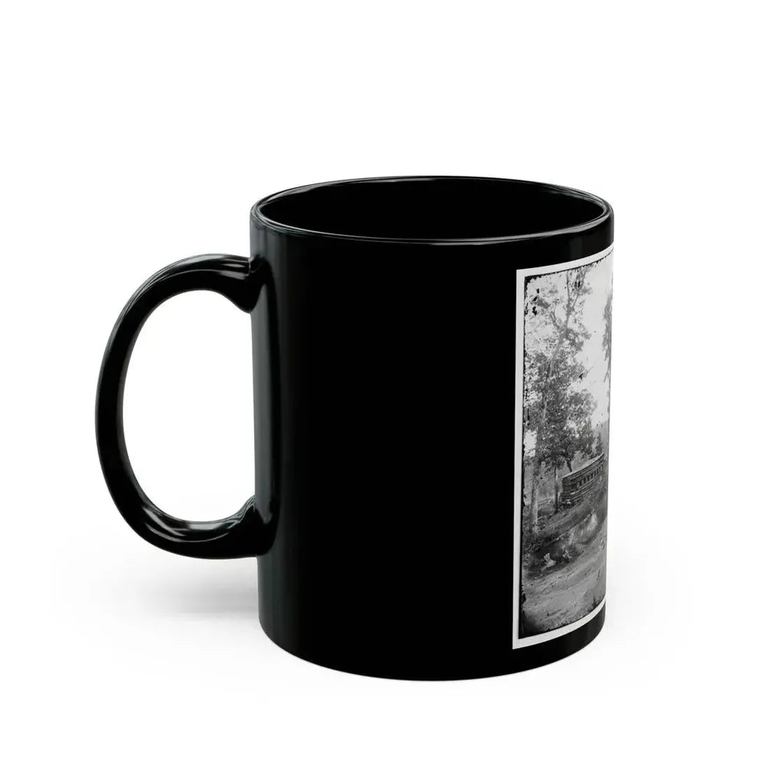 Chattanooga, Tenn., Vicinity. Blockhouse On The Nashville & Chattanooga Railroad (U.S. Civil War) Black Coffee Mug - Go Mug Yourself