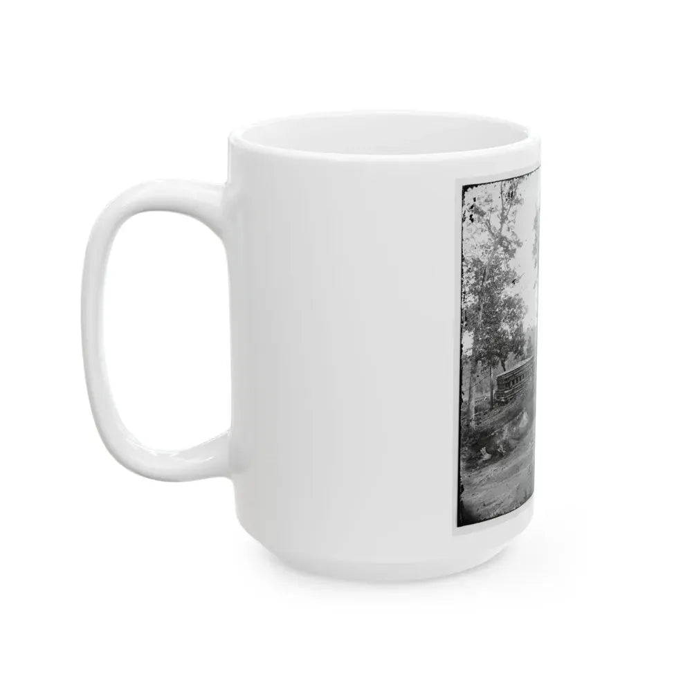 Chattanooga, Tenn., Vicinity. Blockhouse On The Nashville & Chattanooga Railroad (U.S. Civil War) White Coffee Mug - Go Mug Yourself