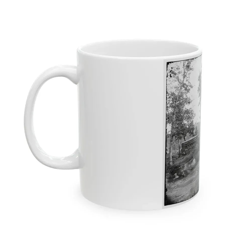 Chattanooga, Tenn., Vicinity. Blockhouse On The Nashville & Chattanooga Railroad (U.S. Civil War) White Coffee Mug - Go Mug Yourself