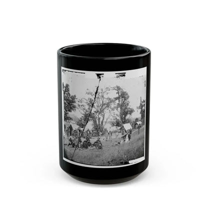 Chattanooga, Tenn., Vicinity. Federal Camp By The Tennessee  River (U.S. Civil War) Black Coffee Mug 15oz - Go Mug Yourself