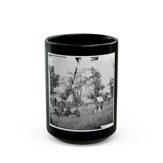 Chattanooga, Tenn., Vicinity. Federal Camp By The Tennessee  River (U.S. Civil War) Black Coffee Mug 15oz - Go Mug Yourself