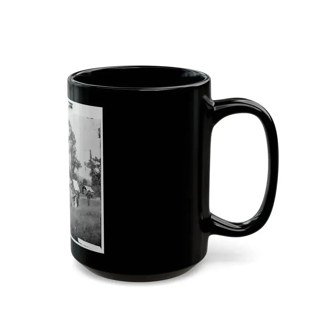 Chattanooga, Tenn., Vicinity. Federal Camp By The Tennessee  River (U.S. Civil War) Black Coffee Mug - Go Mug Yourself