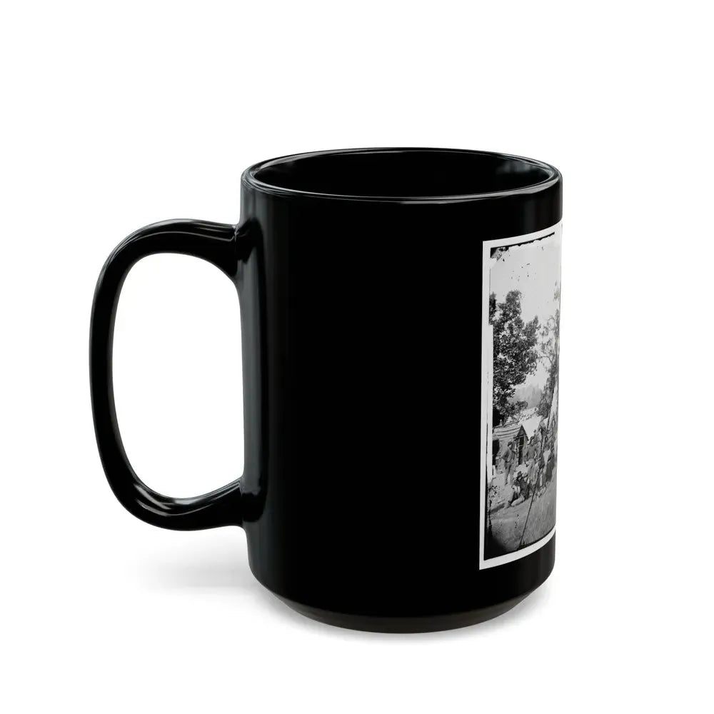 Chattanooga, Tenn., Vicinity. Federal Camp By The Tennessee  River (U.S. Civil War) Black Coffee Mug - Go Mug Yourself