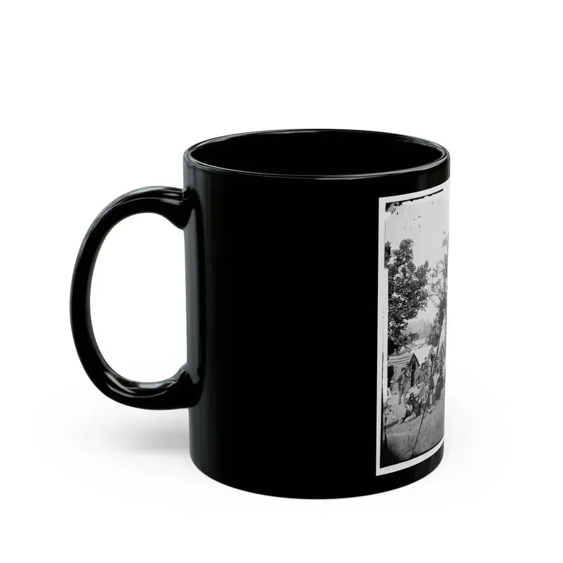 Chattanooga, Tenn., Vicinity. Federal Camp By The Tennessee  River (U.S. Civil War) Black Coffee Mug - Go Mug Yourself