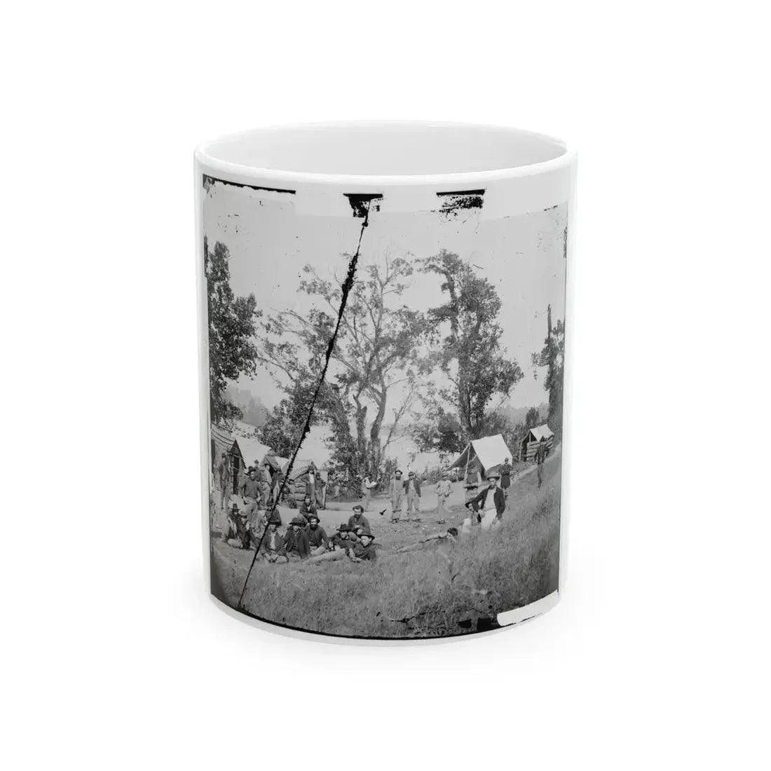 Chattanooga, Tenn., Vicinity. Federal Camp By The Tennessee  River (U.S. Civil War) White Coffee Mug 11oz - Go Mug Yourself