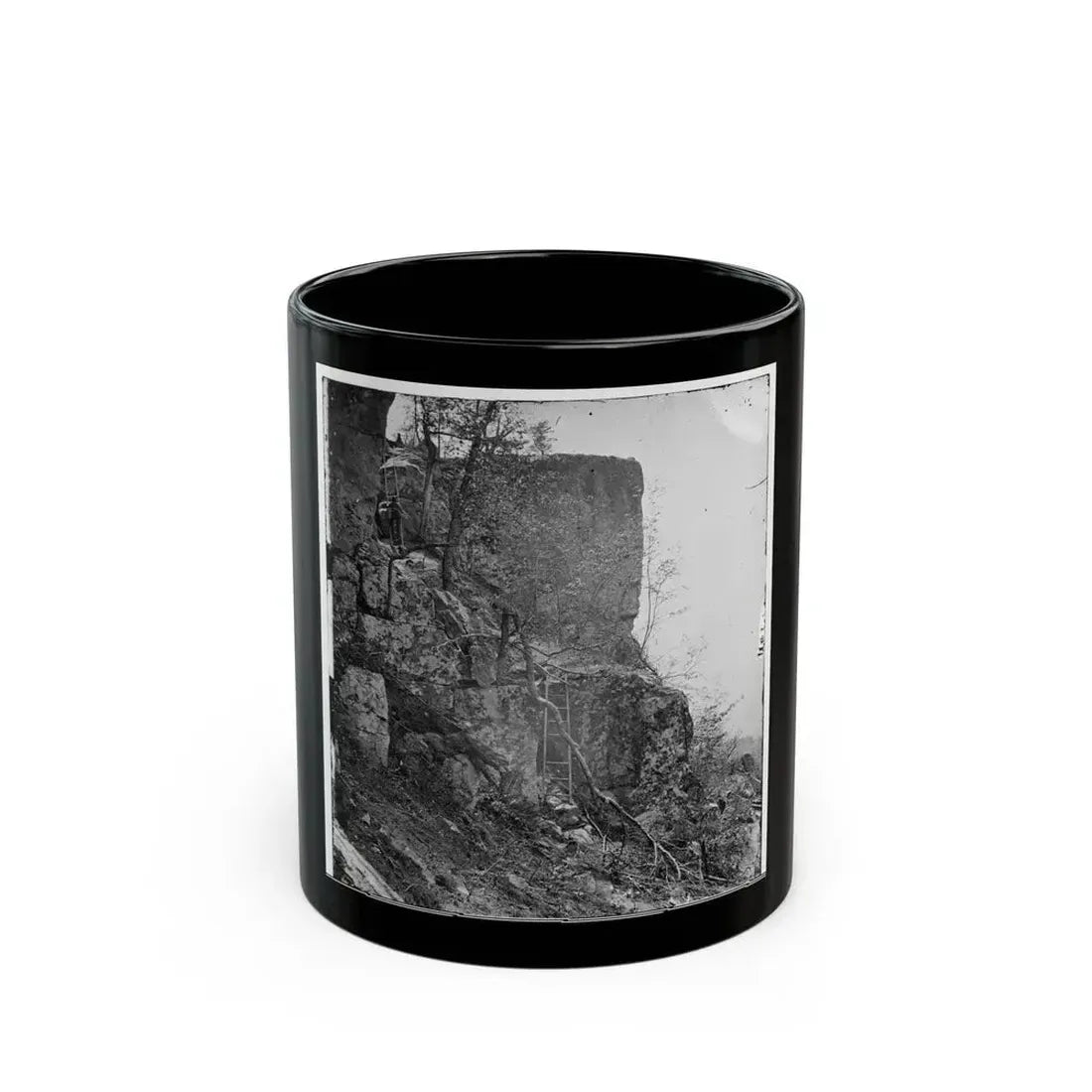 Chattanooga, Tenn., Vicinity. Summit Of Lookout Mountain (U.S. Civil War) Black Coffee Mug 11oz - Go Mug Yourself