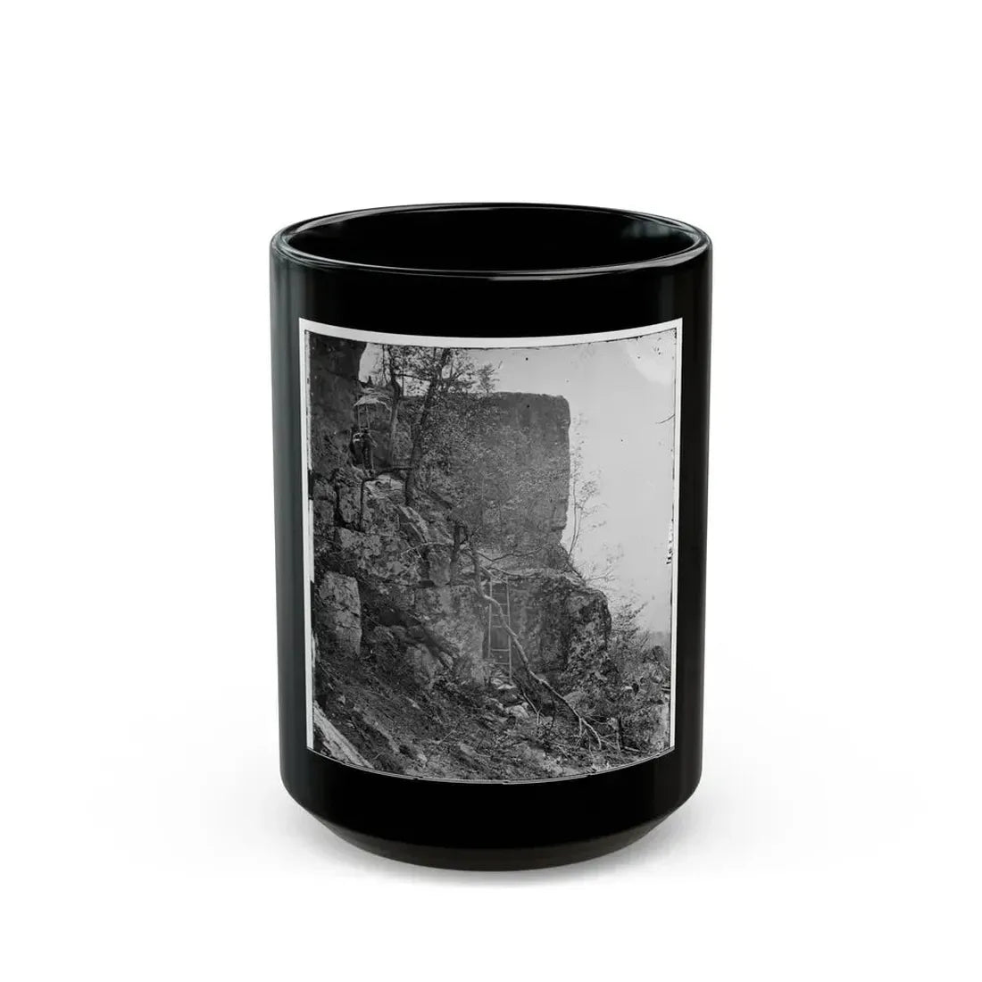 Chattanooga, Tenn., Vicinity. Summit Of Lookout Mountain (U.S. Civil War) Black Coffee Mug 15oz - Go Mug Yourself