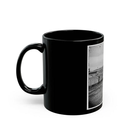 Chattanooga, Tenn. Boxcars And Depot With Federal Cavalry Guard Beyond (U.S. Civil War) Black Coffee Mug-Go Mug Yourself