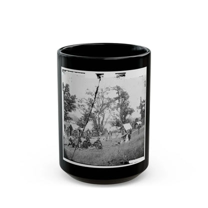 Chattanooga, Tenn., Vicinity. Federal Camp By The Tennessee River (U.S. Civil War) Black Coffee Mug-15oz-Go Mug Yourself