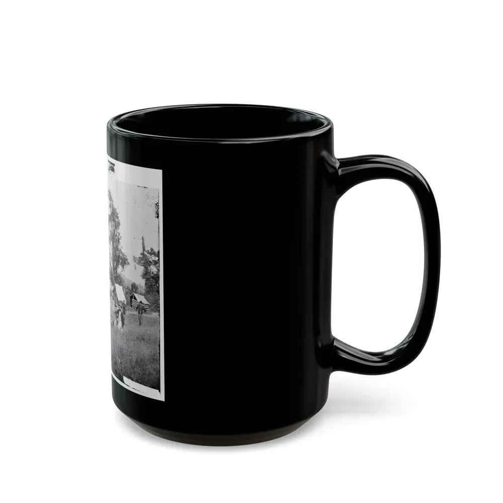 Chattanooga, Tenn., Vicinity. Federal Camp By The Tennessee River (U.S. Civil War) Black Coffee Mug-Go Mug Yourself