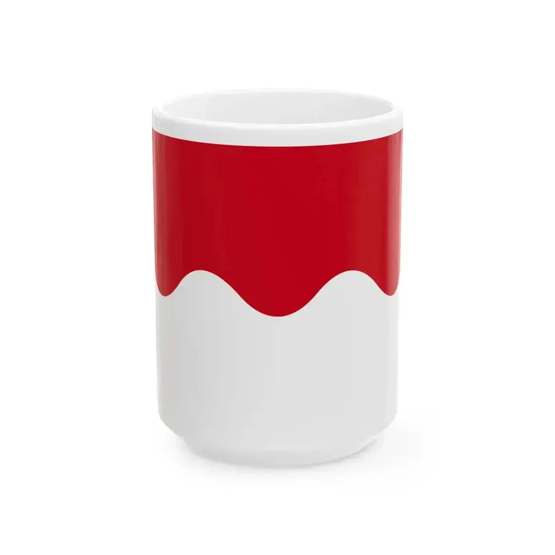 Chaumont-Gistoux vlag (Belgium) White Coffee Mug 15oz - Go Mug Yourself