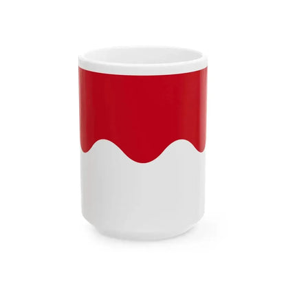 Chaumont-Gistoux vlag (Belgium) White Coffee Mug 15oz - Go Mug Yourself