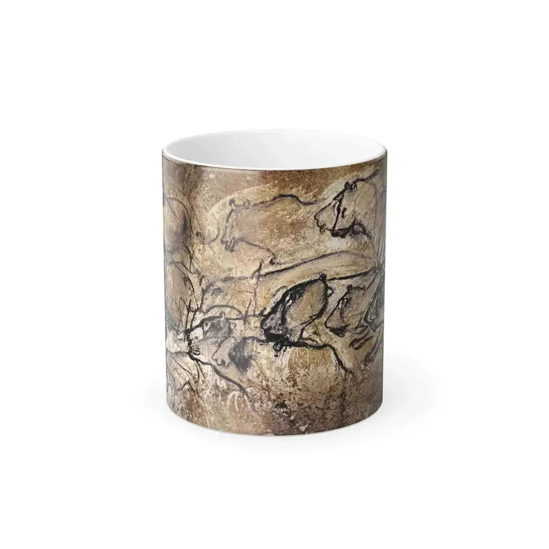 chauvet cave lions panel - Color Changing Mug 11oz Default Title 11oz - Go Mug Yourself
