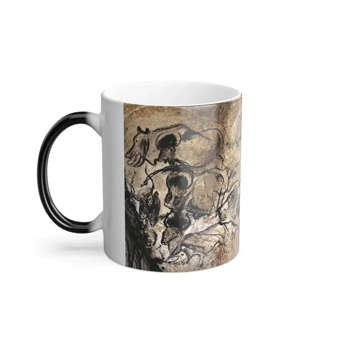 chauvet cave lions panel - Color Changing Mug 11oz - Go Mug Yourself