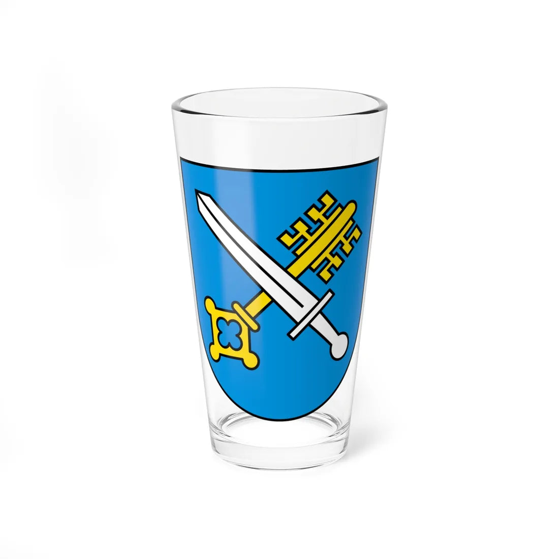 CHE Allschwil COA (Switzerland) (Coat of Arms) Pint Glass 16oz 16oz - Go Mug Yourself