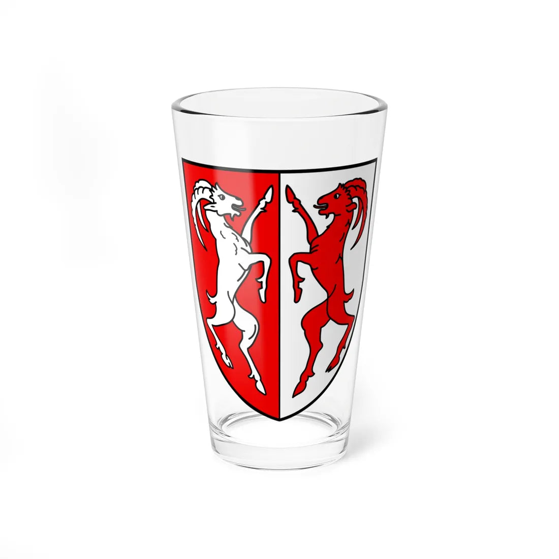 CHE Anniviers COA (Switzerland) (Coat of Arms) Pint Glass 16oz 16oz - Go Mug Yourself