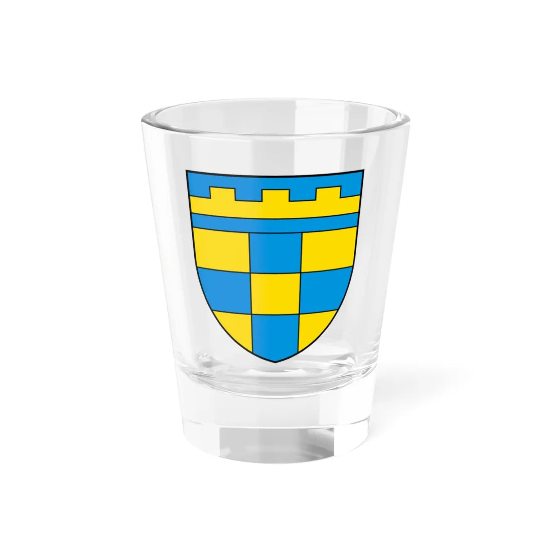 CHE Avully COA (Switzerland) (Coat of Arms) Shot Glass 1.5oz 1.5oz - Go Mug Yourself