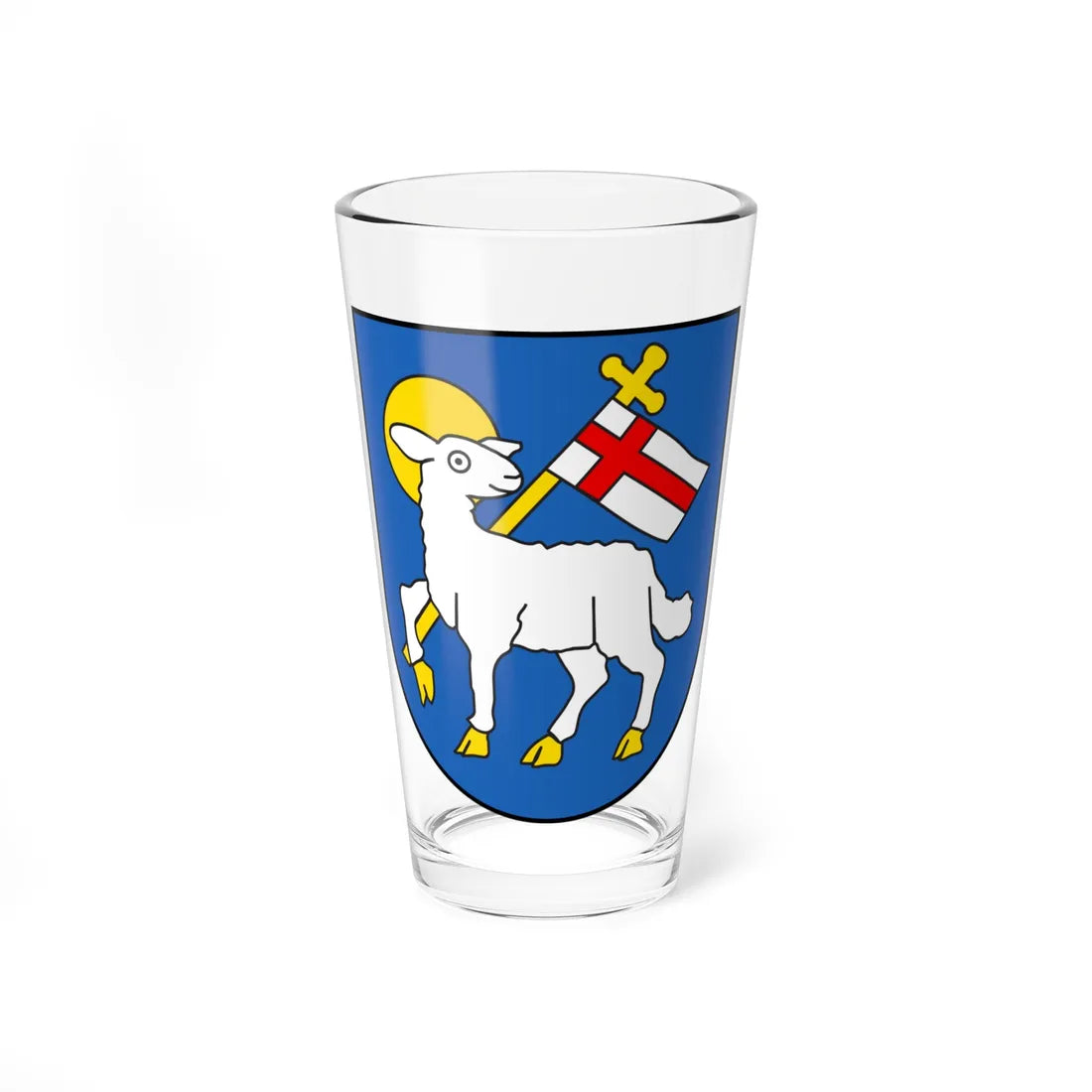 CHE Bennwil COA (Switzerland) (Coat of Arms) Pint Glass 16oz 16oz - Go Mug Yourself
