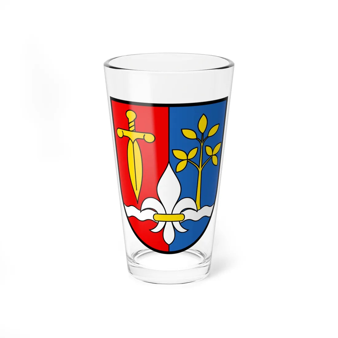 CHE Bioggio COA (Switzerland) (Coat of Arms) Pint Glass 16oz 16oz - Go Mug Yourself