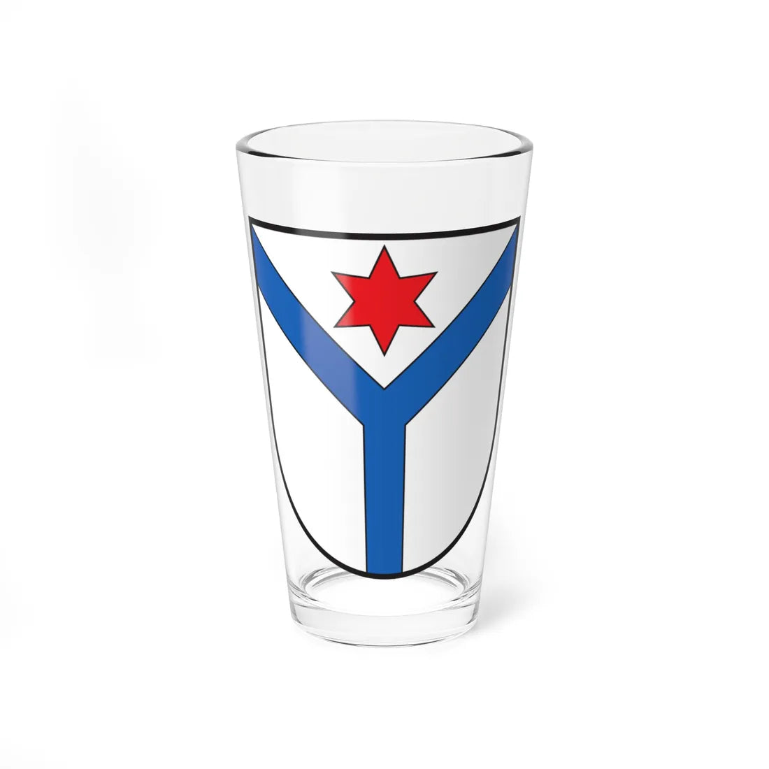 CHE Bonaduz COA (Switzerland) (Coat of Arms) Pint Glass 16oz 16oz - Go Mug Yourself