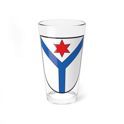 CHE Bonaduz COA (Switzerland) (Coat of Arms) Pint Glass 16oz 16oz - Go Mug Yourself