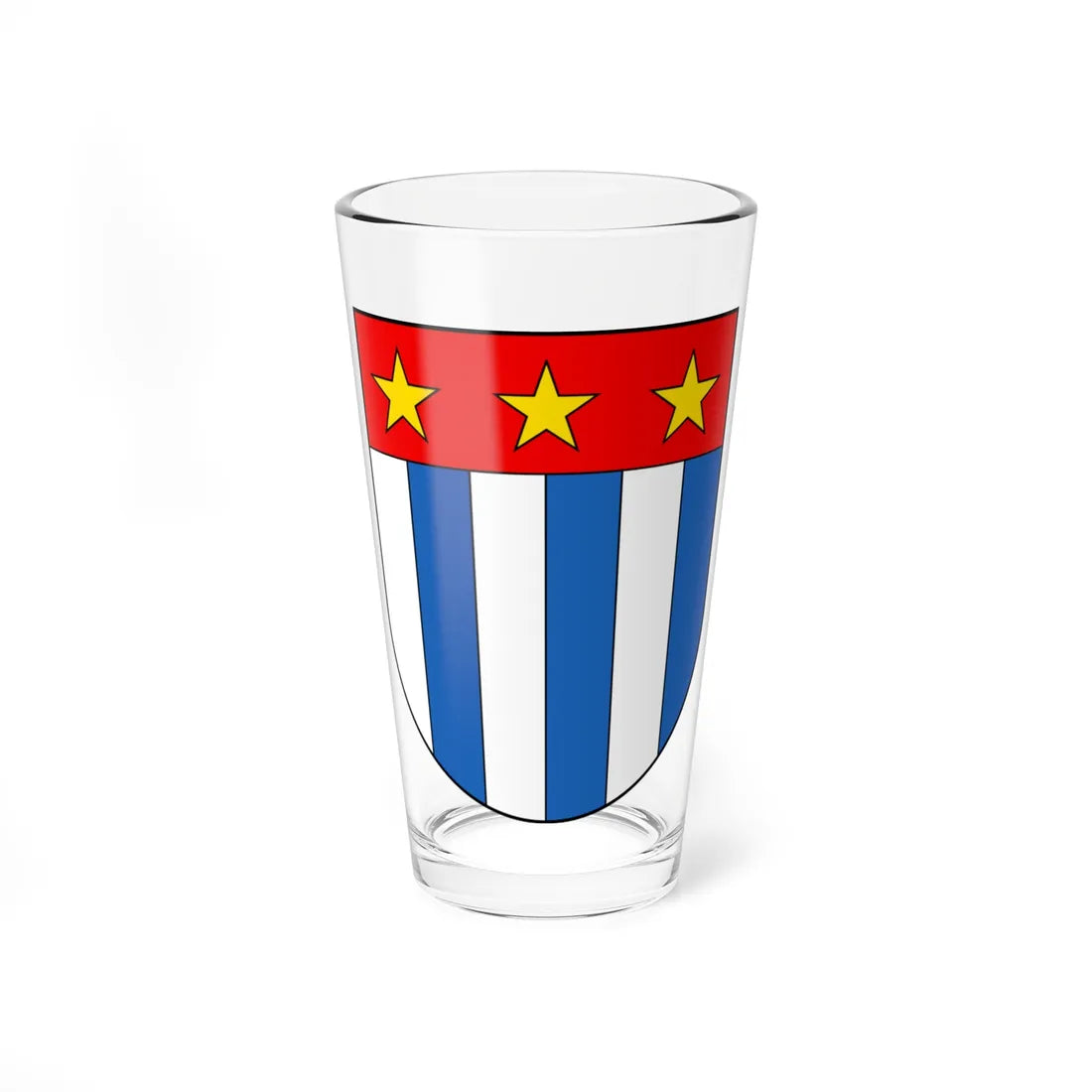 CHE Bossonnens COA (Switzerland) (Coat of Arms) Pint Glass 16oz 16oz - Go Mug Yourself