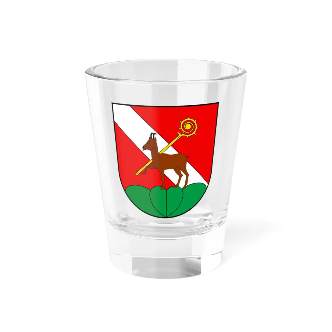 CHE Botterens COA (Switzerland) (Coat of Arms) Shot Glass 1.5oz 1.5oz - Go Mug Yourself