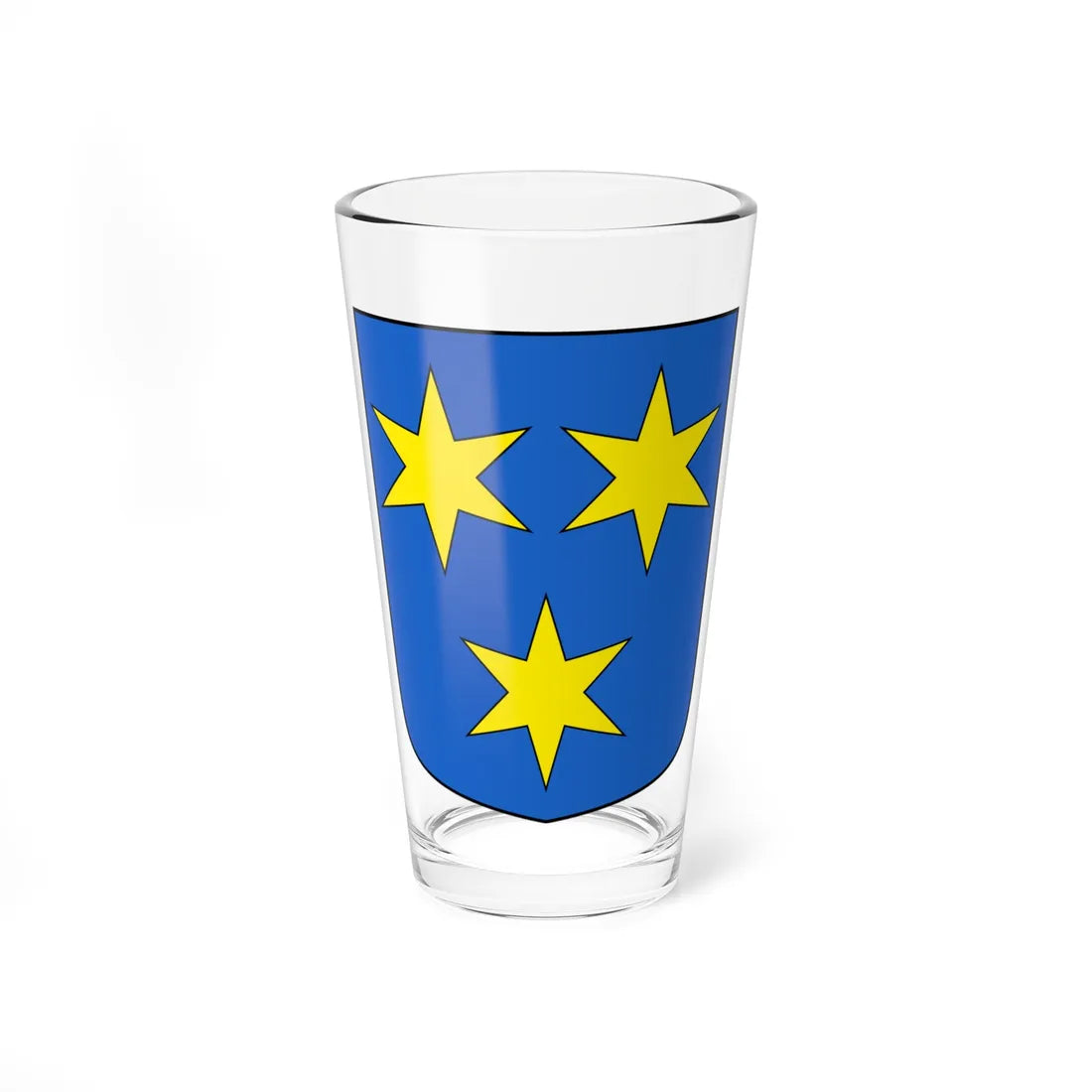 CHE Bürchen COA (Switzerland) (Coat of Arms) Pint Glass 16oz 16oz - Go Mug Yourself