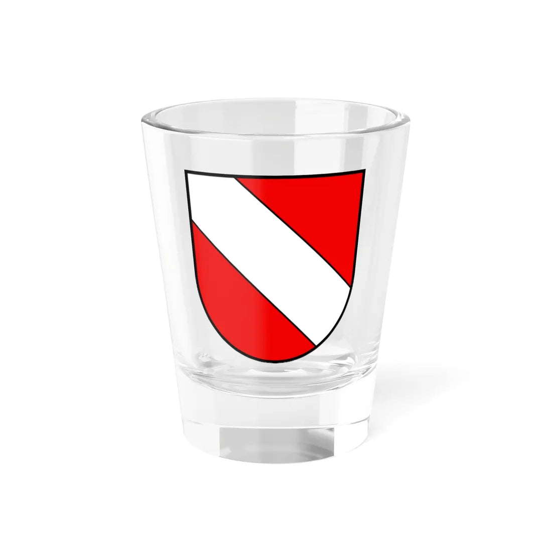 CHE Büron COA (Switzerland) (Coat of Arms) Shot Glass 1.5oz 1.5oz - Go Mug Yourself