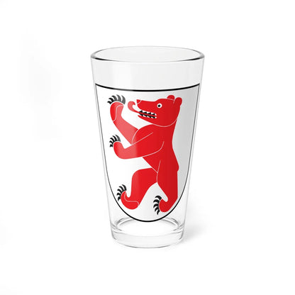 CHE Cham COA (Switzerland) (Coat of Arms) Pint Glass 16oz 16oz - Go Mug Yourself