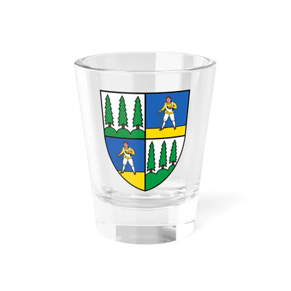 CHE Champéry COA (Switzerland) (Coat of Arms) Shot Glass 1.5oz 1.5oz - Go Mug Yourself