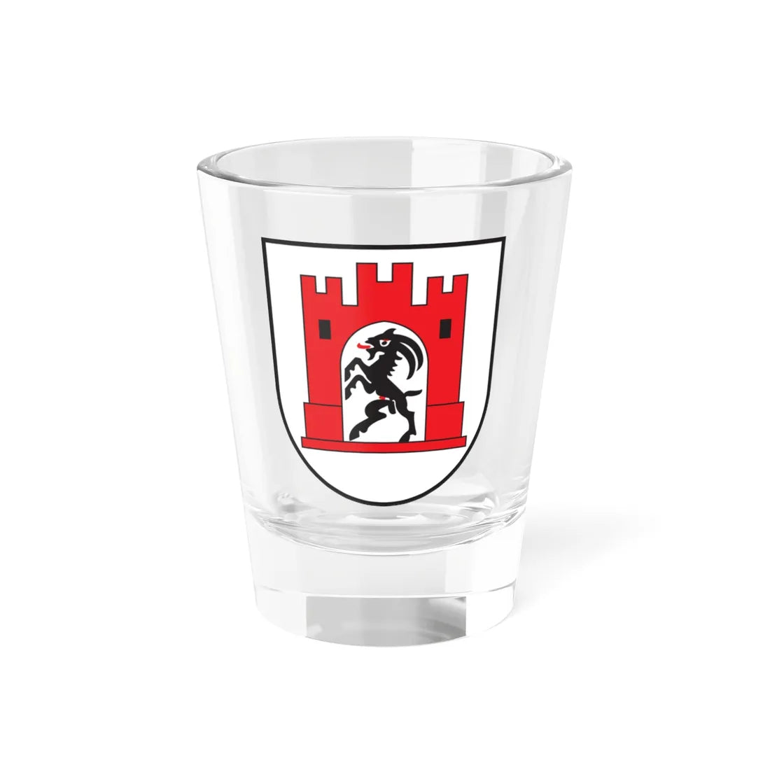 CHE Chur COA (Switzerland) (Coat of Arms) Shot Glass 1.5oz 1.5oz - Go Mug Yourself