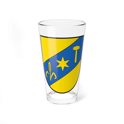 CHE Churwalden COA (Switzerland) (Coat of Arms) Pint Glass 16oz 16oz - Go Mug Yourself