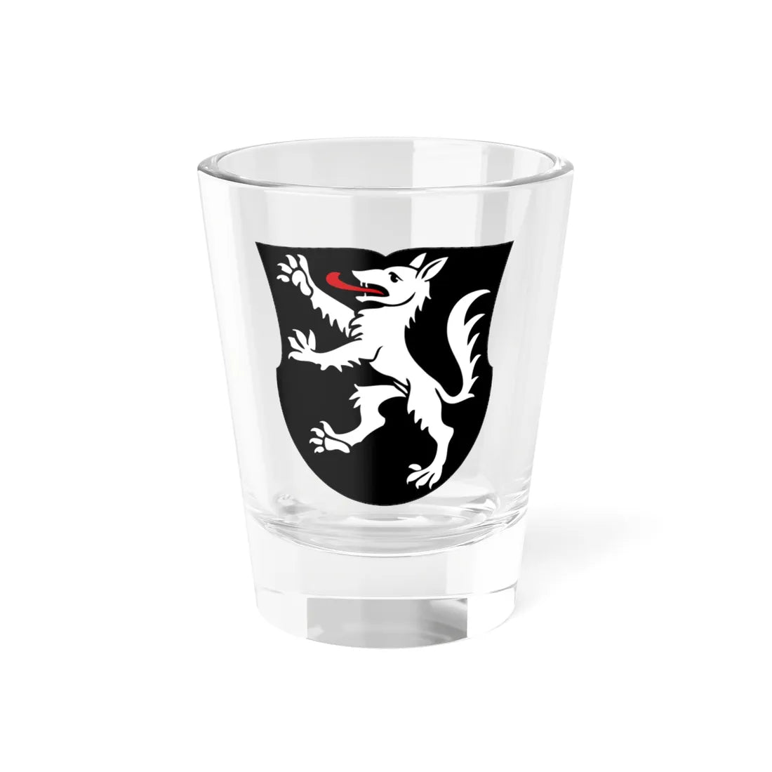 CHE Courgevaux COA (Switzerland) (Coat of Arms) Shot Glass 1.5oz 1.5oz - Go Mug Yourself