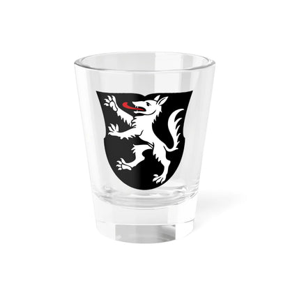 CHE Courgevaux COA (Switzerland) (Coat of Arms) Shot Glass 1.5oz 1.5oz - Go Mug Yourself