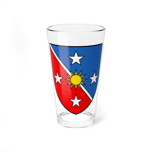 CHE Crans-Montana COA (Switzerland) (Coat of Arms) Pint Glass 16oz 16oz - Go Mug Yourself